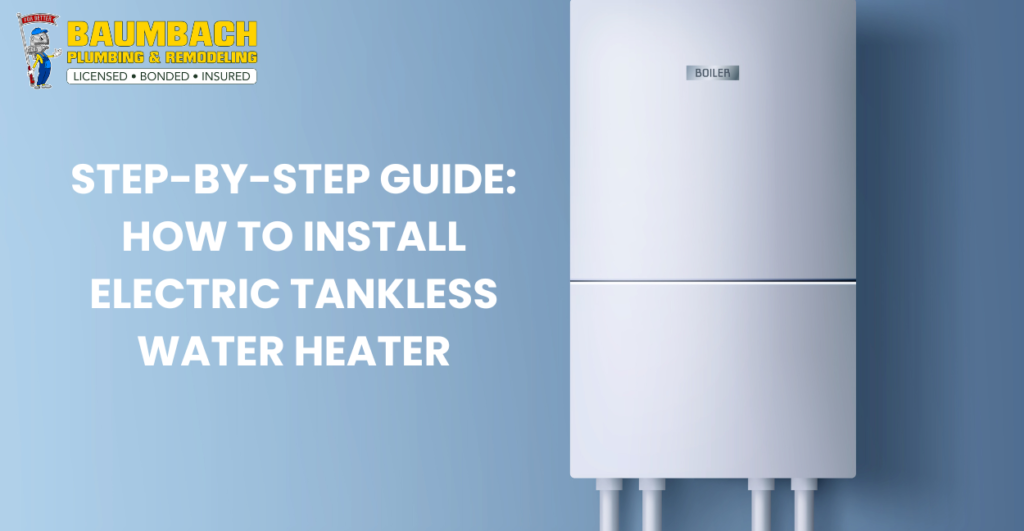 how to install electric tankless water heater photo