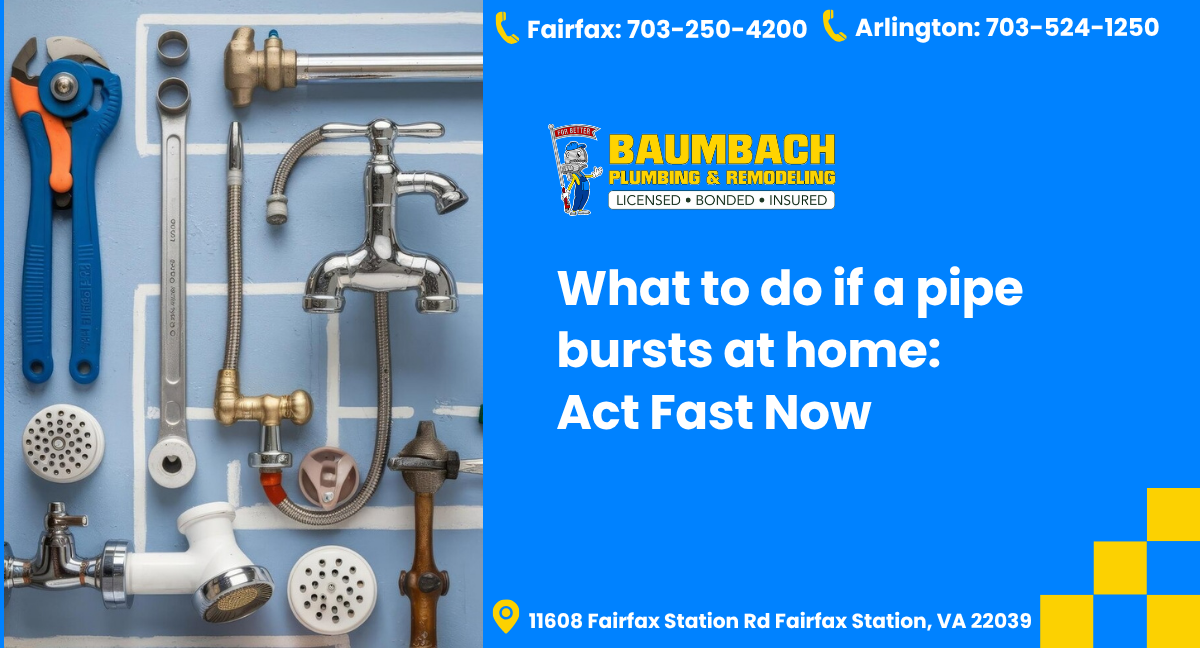 What to do if a pipe bursts at home Blog Featured Image