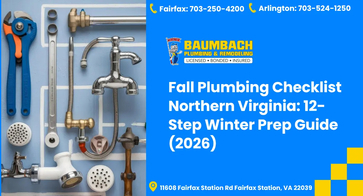 12-Step Fall Plumbing Checklist Northern Virginia